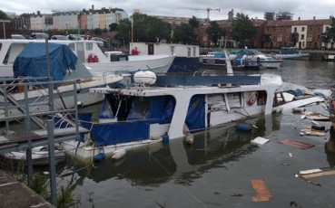 Sunk boat Bristol