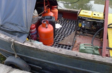 Generator on boat