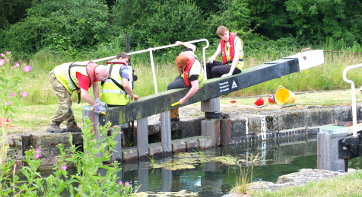 a wrg workparty in action