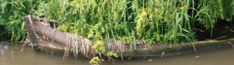 Sunken hull